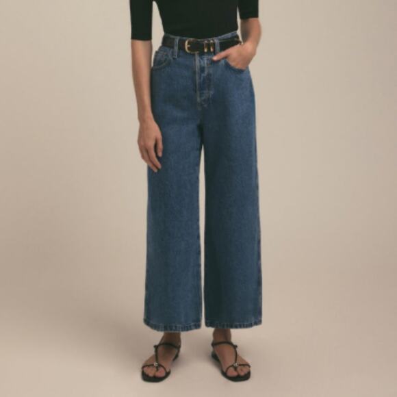 Favorite Daughter Marsha Crop Wide Leg Jean In Montreal 26 - Picture 1 of 7